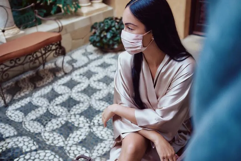 Slip Face Covering - Desert Rose