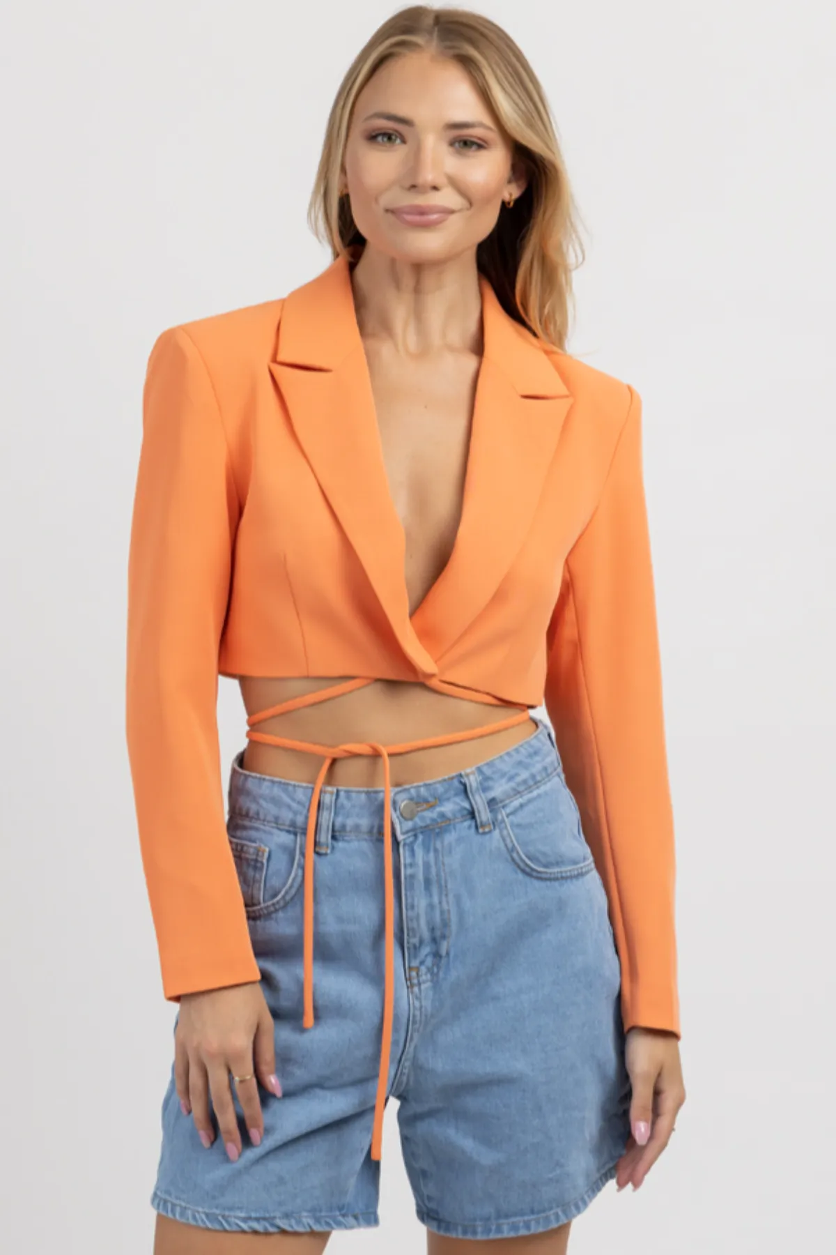 SOHO SUMMER WRAP BLAZER TOP