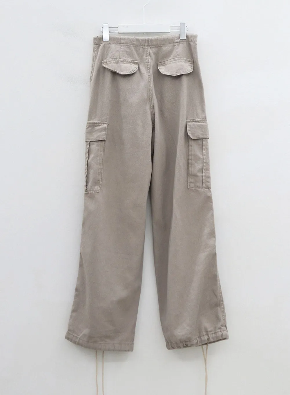 String Cargo Wide Pants CS08