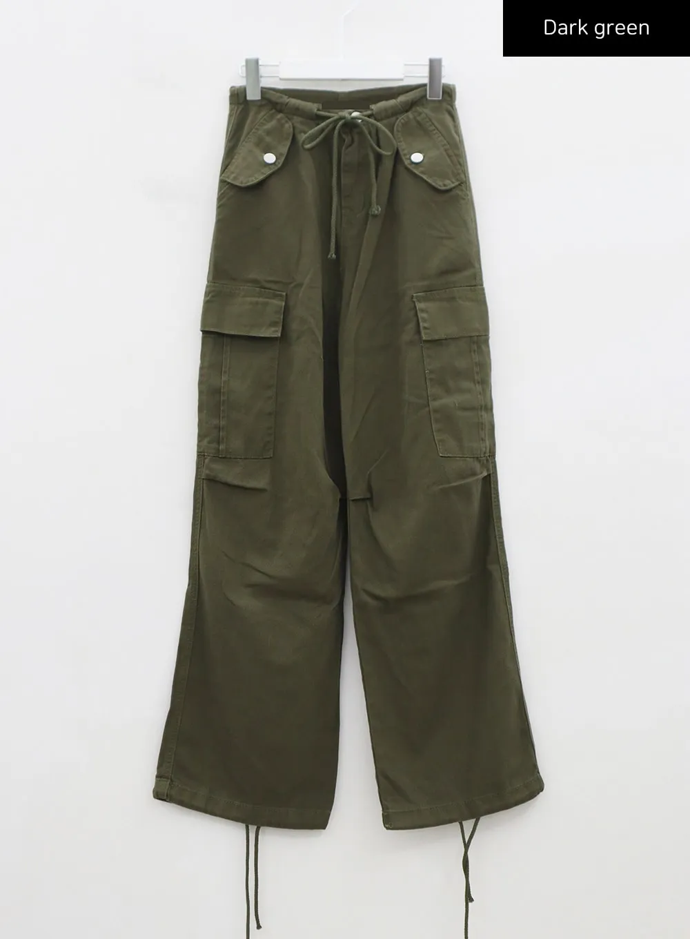 String Cargo Wide Pants CS08
