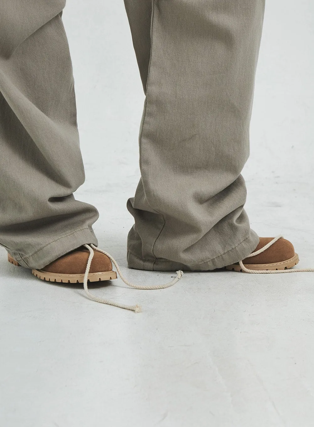 String Cargo Wide Pants CS08