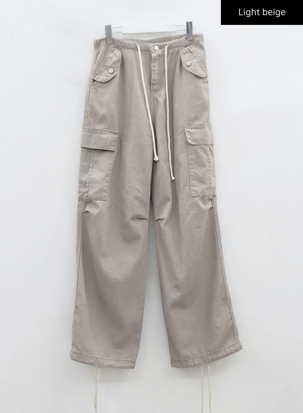 String Cargo Wide Pants CS08
