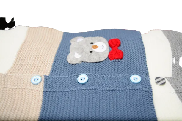 Sweater Vest for Baby & Toddlers, Button-Up Cardigan With Cute Bear