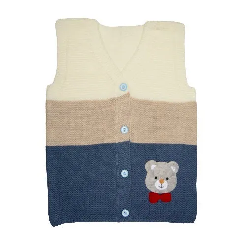 Sweater Vest for Baby & Toddlers, Button-Up Cardigan With Cute Bear