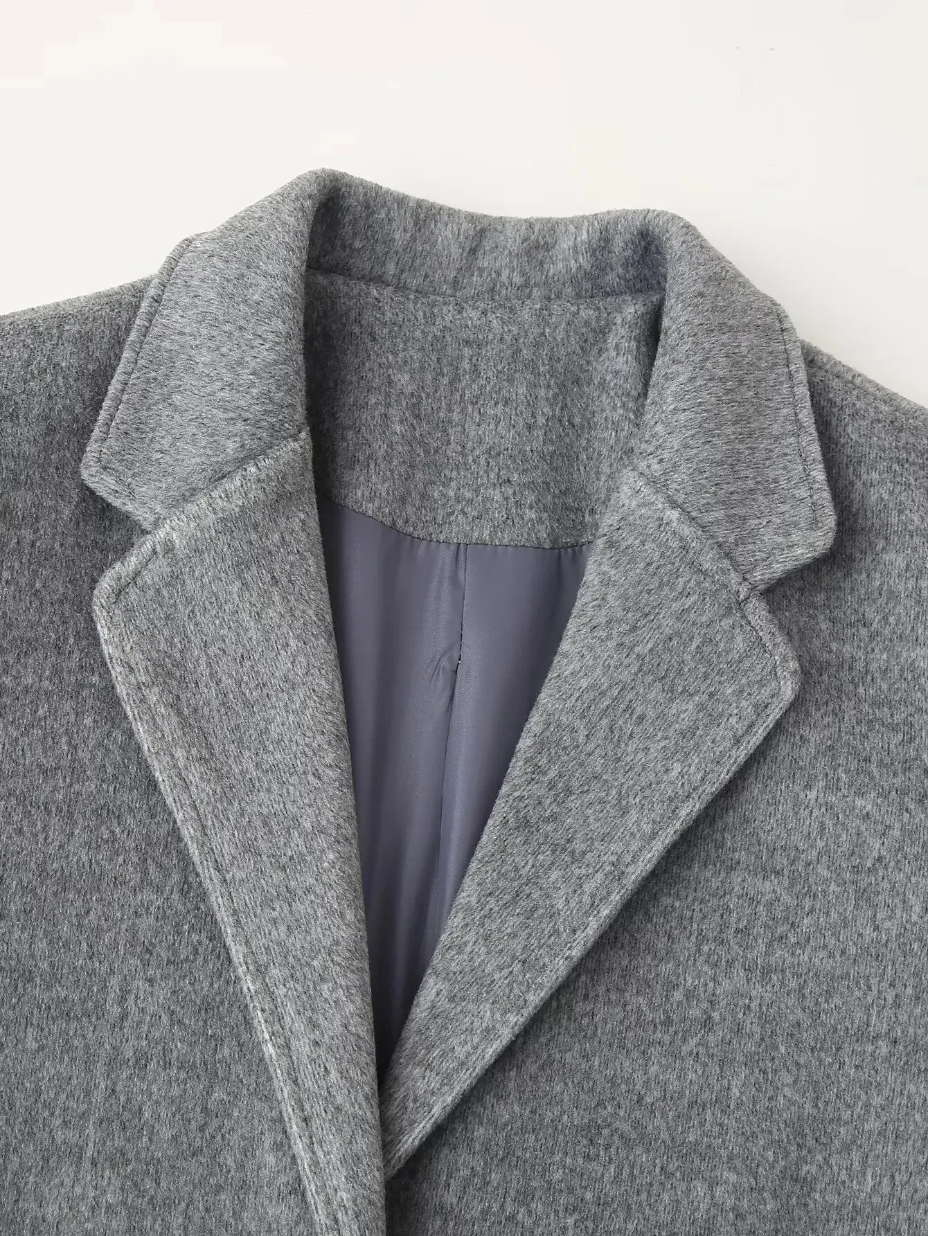 TAVIMART  -  Autumn Female Turn-Down Collar Pocket Single-breasted Coat Women's Fashion Long Sleeves Casual Woolen Blazer Top Mujer