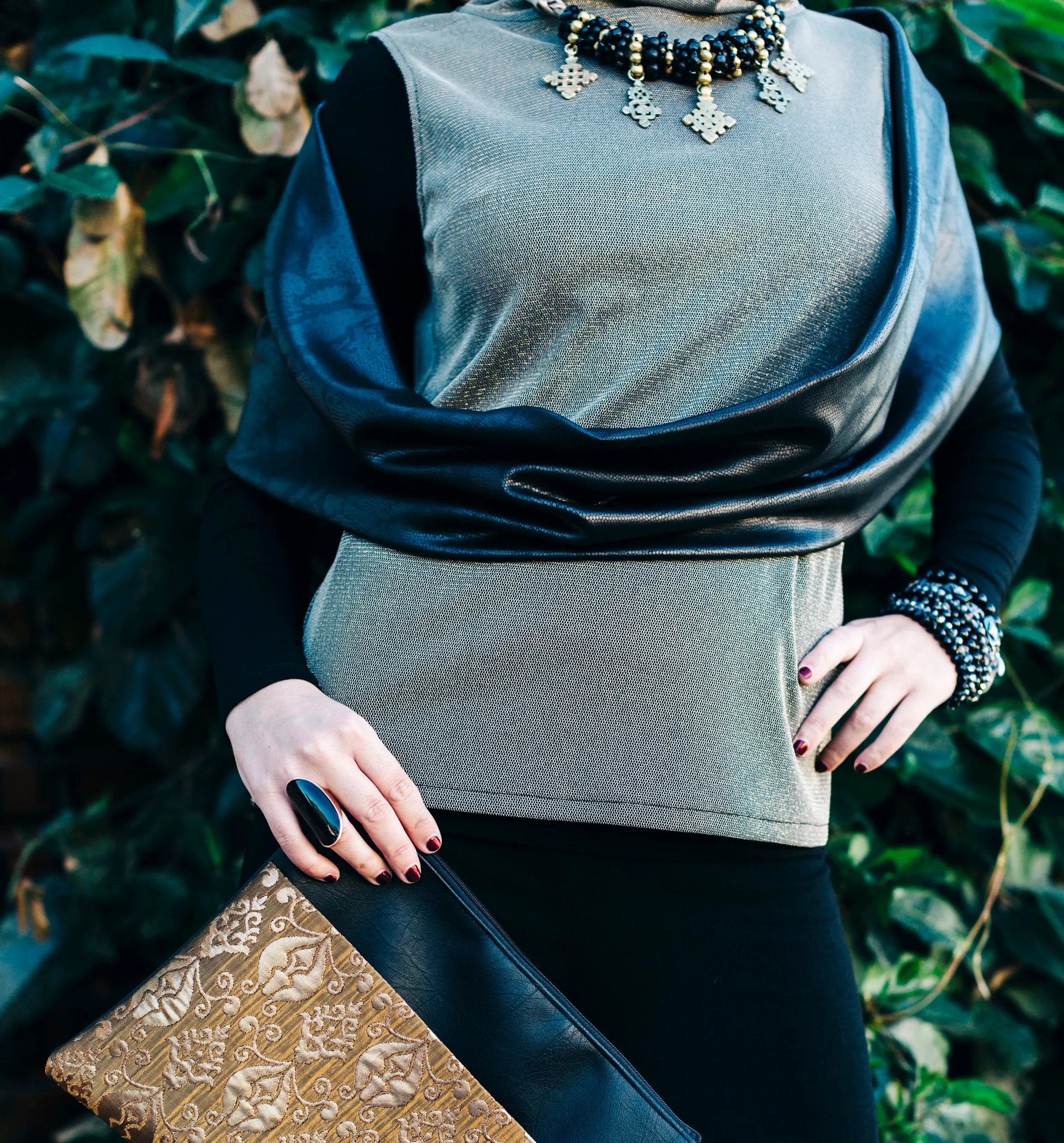 Tempted Top - Gold sparkle