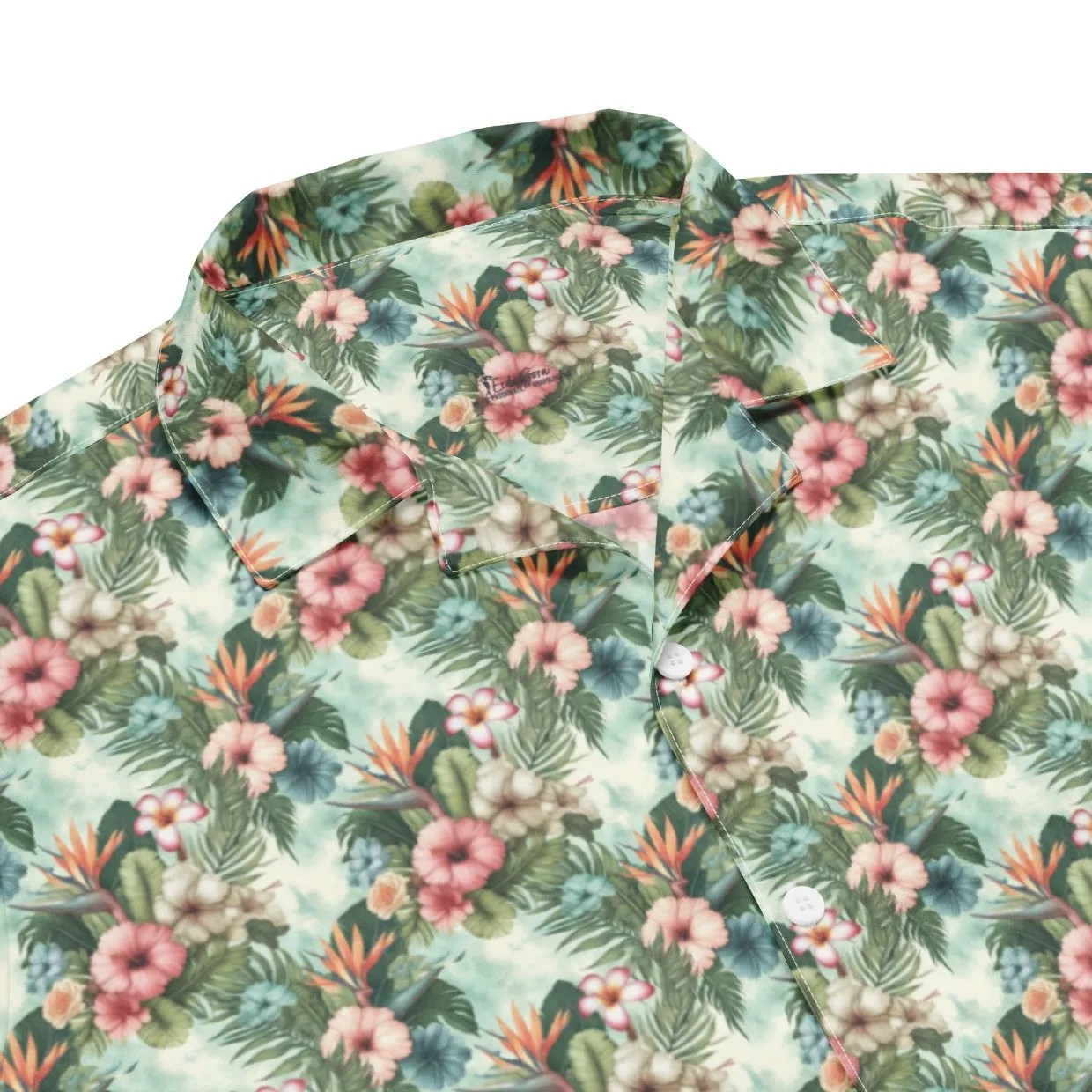 Unisex Button Shirt Floral Escape