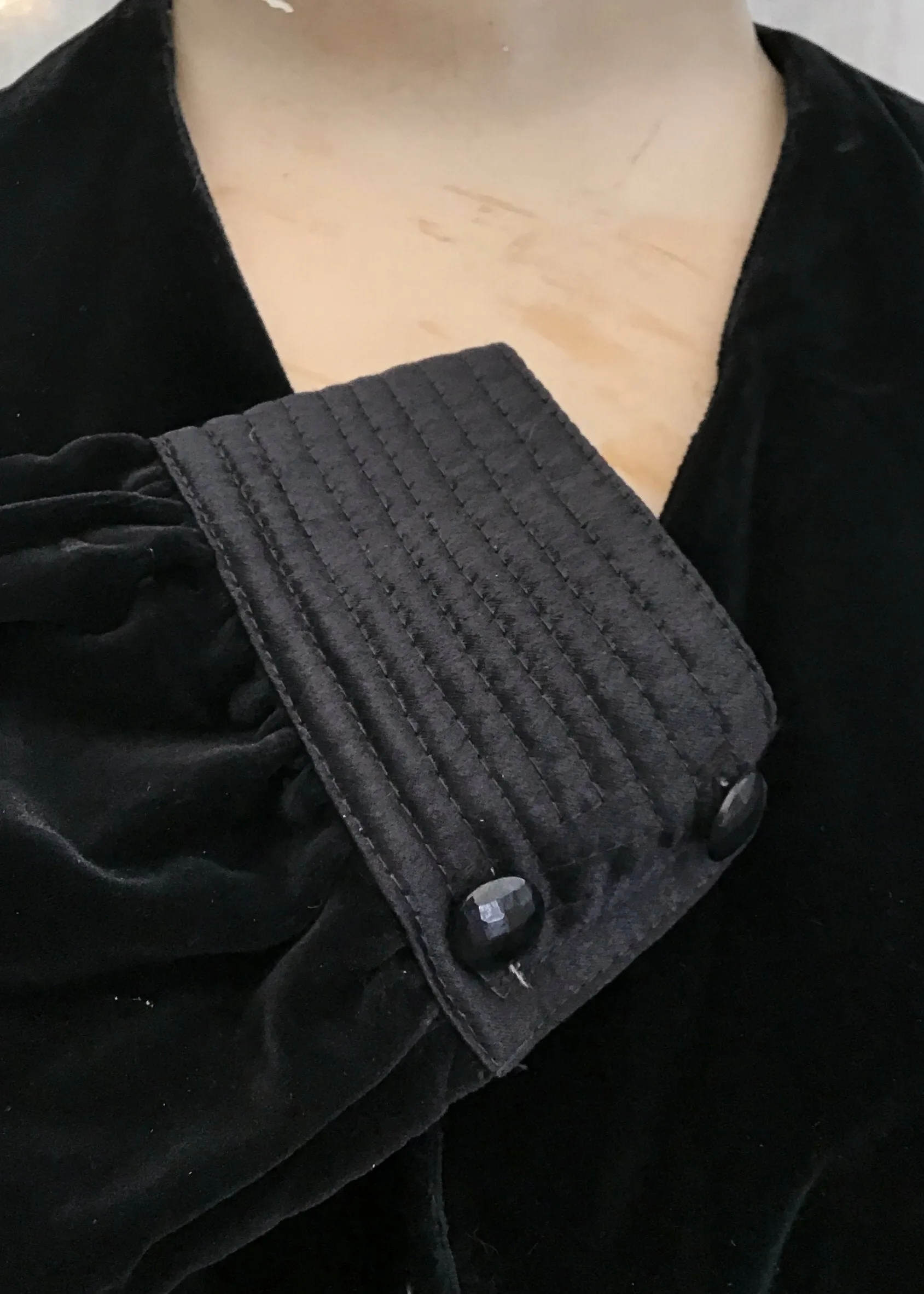 Vintage Black Velvet Cocktail Dress • Country Casuals