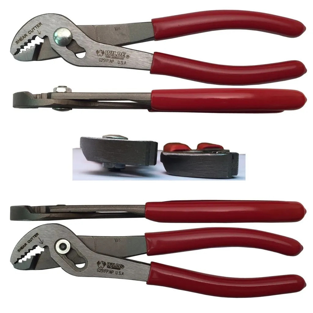 Wilde USA 6-3/4-Inch Groove Joint Pliers w/ Flush Fastener, G251FP