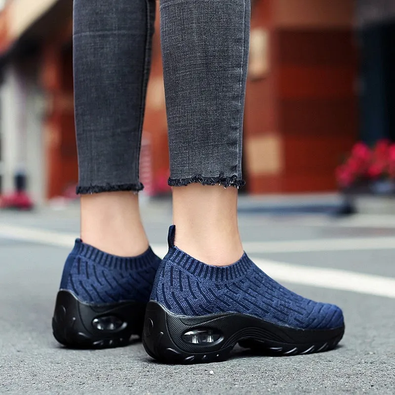 Women's Breathable Air Cushion Leisure Shock Sneakers for y