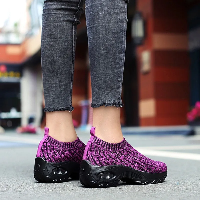 Women's Breathable Air Cushion Leisure Shock Sneakers for y