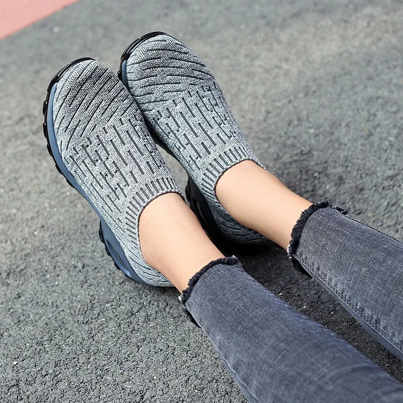 Women's Breathable Air Cushion Leisure Shock Sneakers for y
