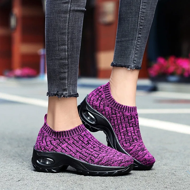 Women's Breathable Air Cushion Leisure Shock Sneakers for y