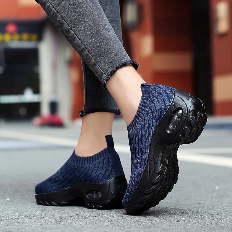 Women's Breathable Air Cushion Leisure Shock Sneakers for y