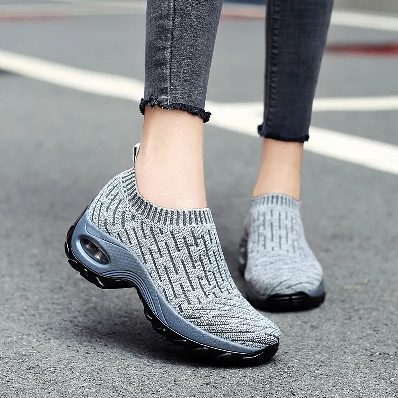 Women's Breathable Air Cushion Leisure Shock Sneakers for y