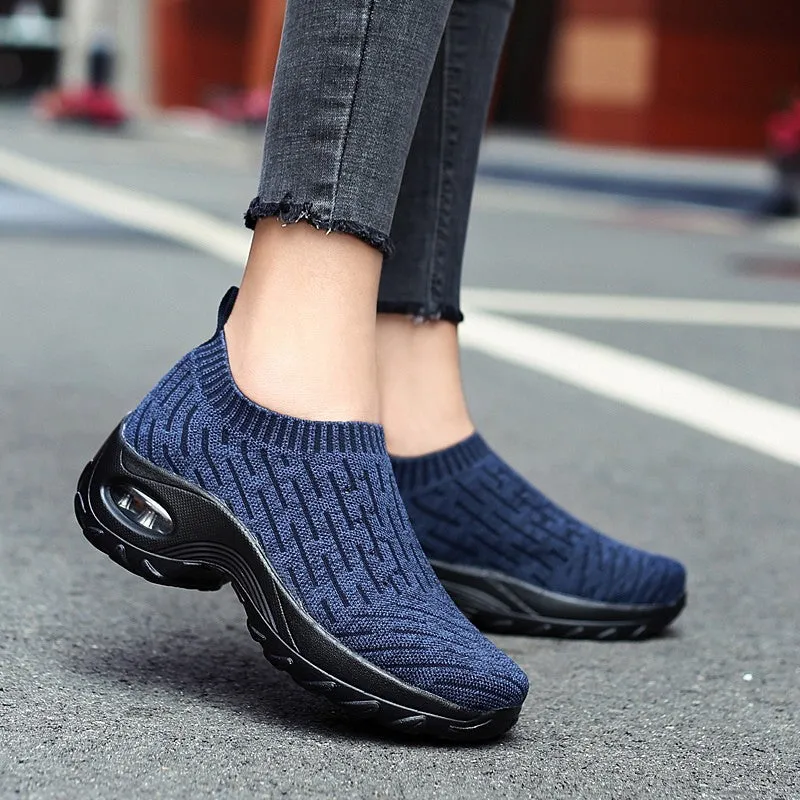 Women's Breathable Air Cushion Leisure Shock Sneakers for y
