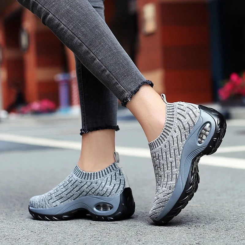 Women's Breathable Air Cushion Leisure Shock Sneakers for y