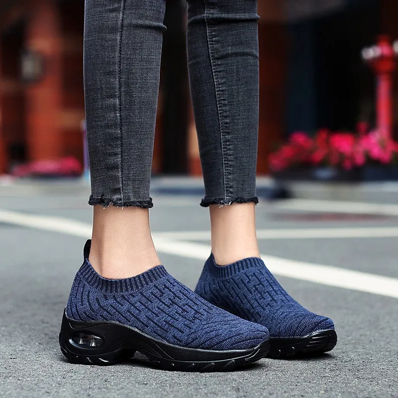 Women's Breathable Air Cushion Leisure Shock Sneakers for y