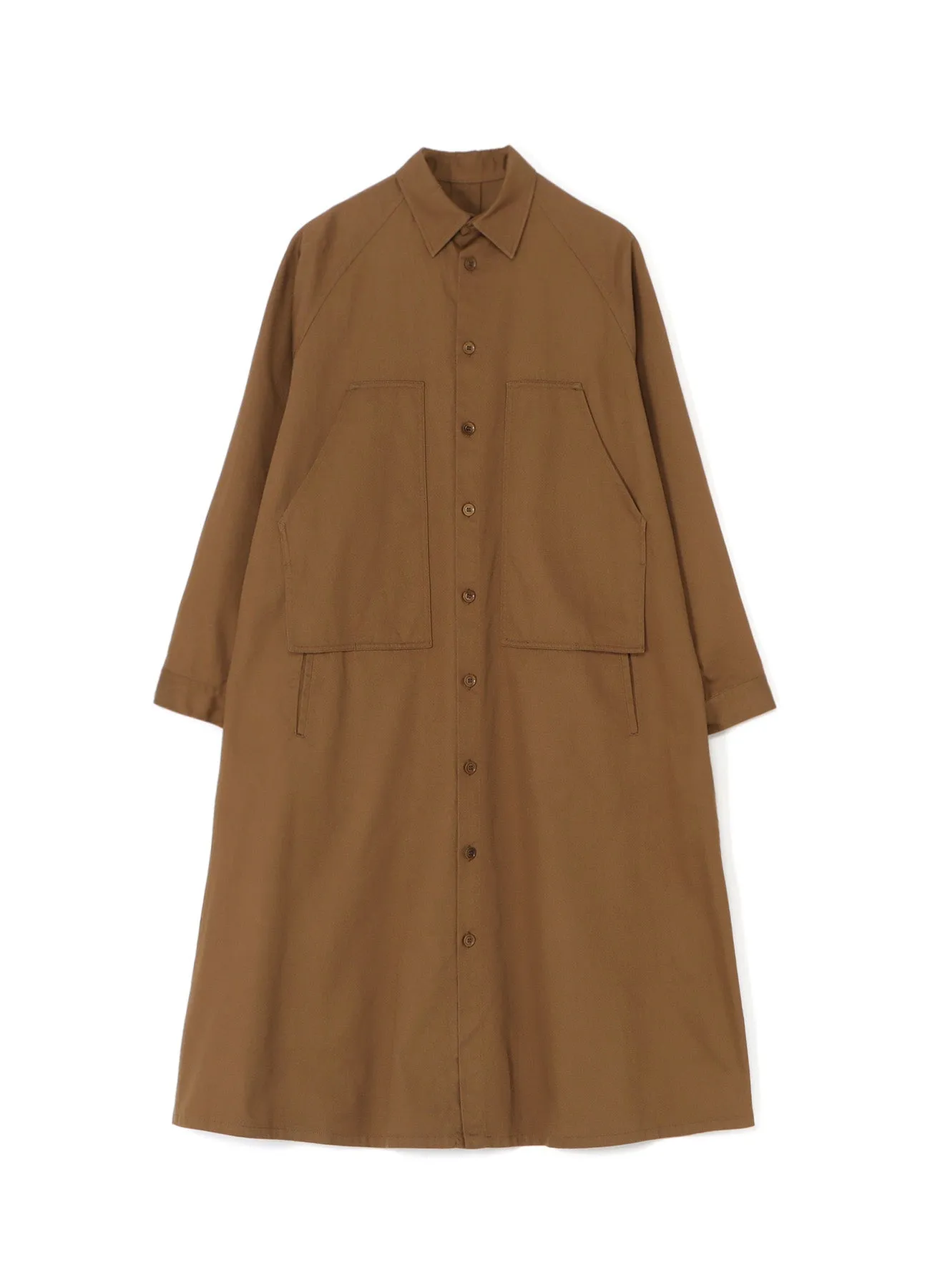 [Y's BORN PRODUCT] COTTON TWILL DOUBLE CHEST POCKET DRESS